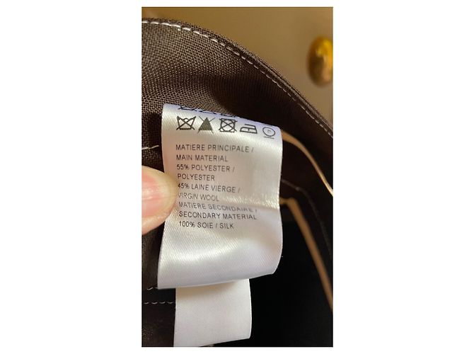 Calça cropped Chloé marrom lã - vista 7