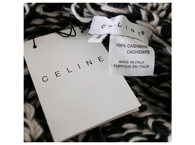 Céline Jersey de cachemir con capucha Celine x Michael Kors Negro Blanco - vista 6