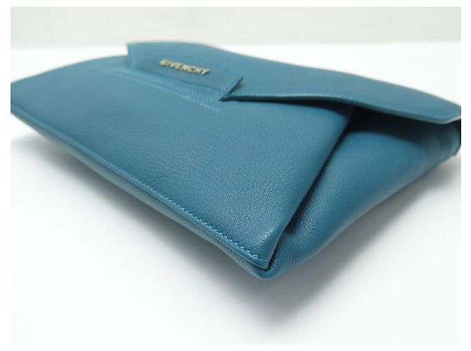 NUOVA BORSA A MANO GIVENCHY POUCH ANTIGONA IN PELLE GRANATA BLU BORSA A MANO - vista 3
