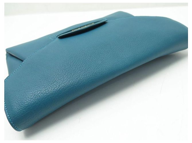 NUOVA BORSA A MANO GIVENCHY POUCH ANTIGONA IN PELLE GRANATA BLU BORSA A MANO - vista 4
