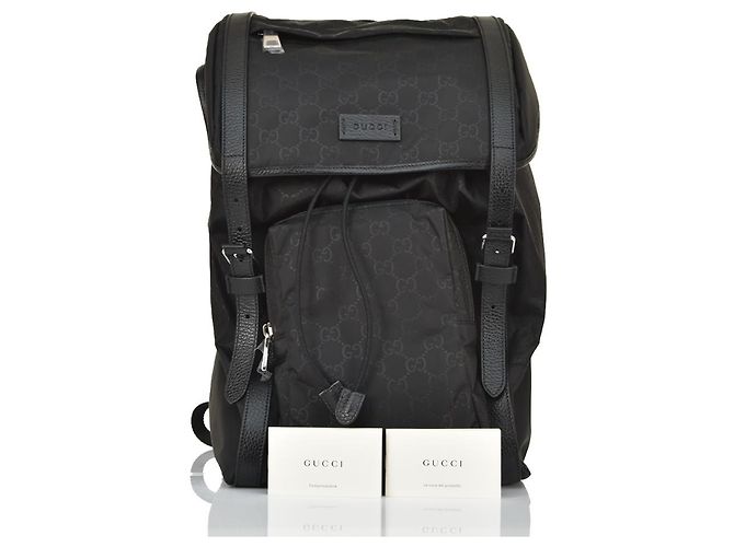 Zaino Gucci nero essuto nylon dollar - vista 10