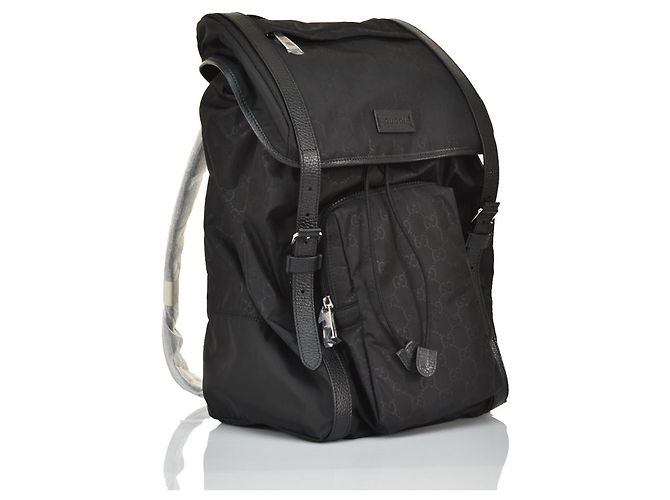 Zaino Gucci nero essuto nylon dollar - vista 2