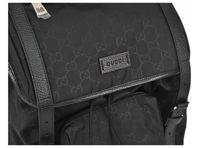 Zaino Gucci nero essuto nylon dollar - vista 4