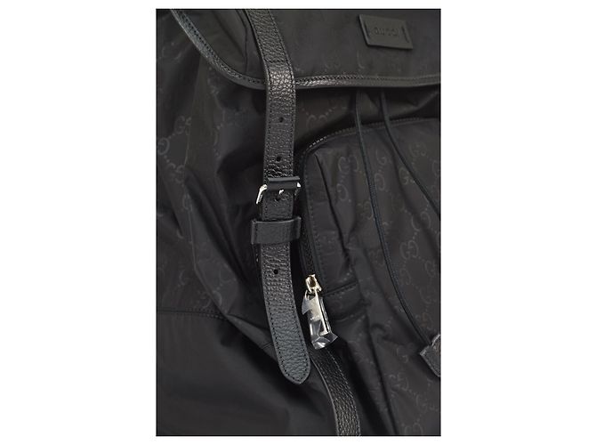 Zaino Gucci nero essuto nylon dollar - vista 5
