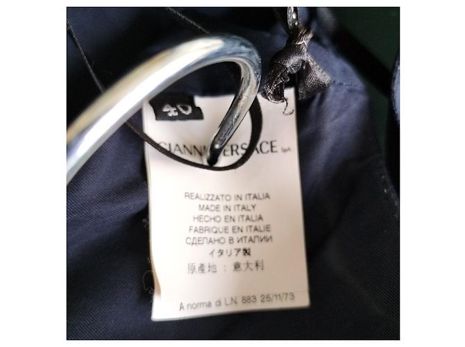 Versace Kleid aus blauer Wolle - Ansicht 2