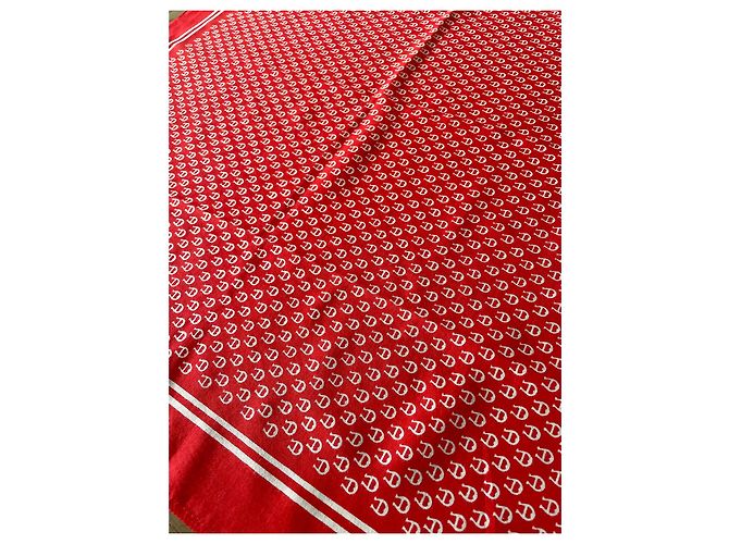 Piazza Etienne Aigner 70s monogramma in cotone rosso e bianco - vista 4