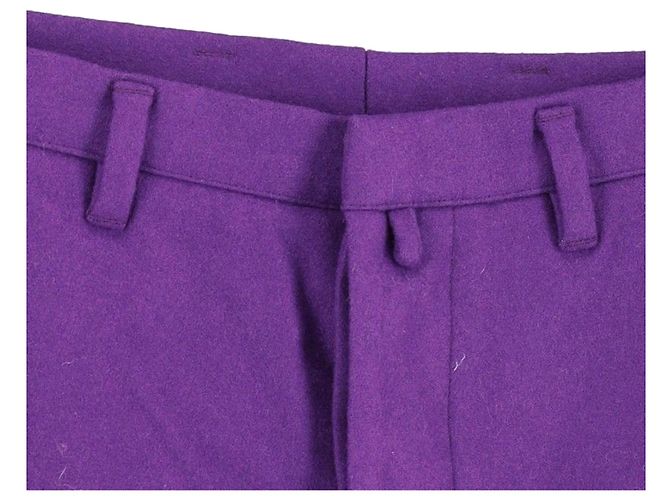 Calça Jil Sander em lã virgem roxa Roxo - vista 2