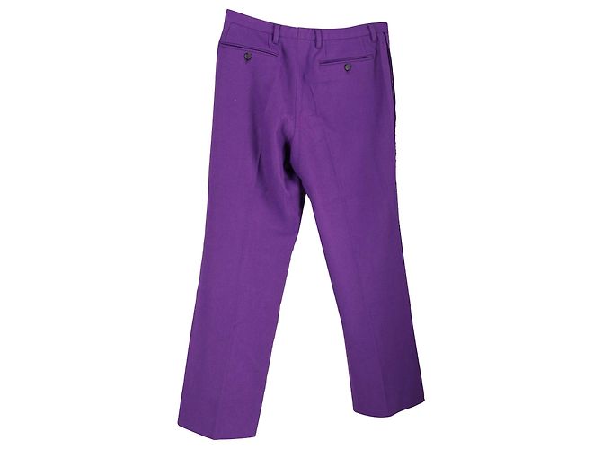 Calça Jil Sander em lã virgem roxa Roxo - vista 3