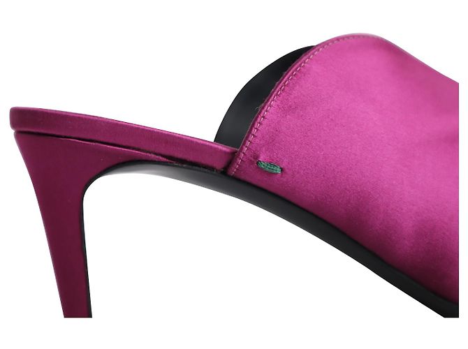 Mules Aeyde Sylvie in raso rosa - vista 5