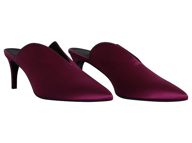 Mules Aeyde Sylvie in raso rosa - vista 9