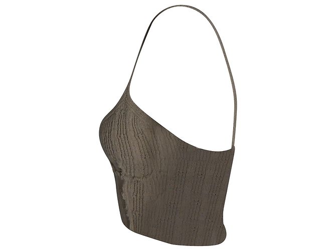 Regata cropped Acne Studios em lã bege - vista 2