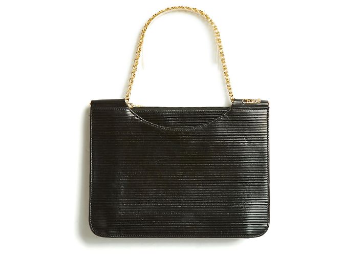 Chloé Vintage schwarzes Epi-Leder - Ansicht 6