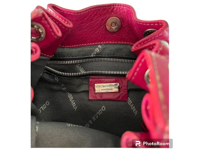 Borsa a mano Dolce & Gabbana in pelle rosa - vista 2