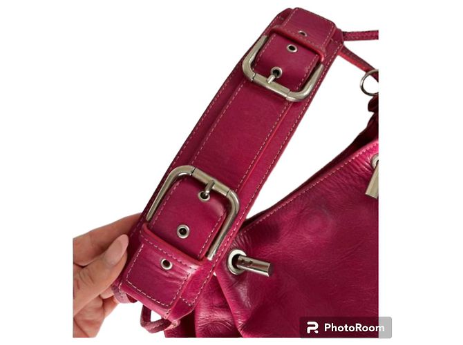 Borsa a mano Dolce & Gabbana in pelle rosa - vista 7