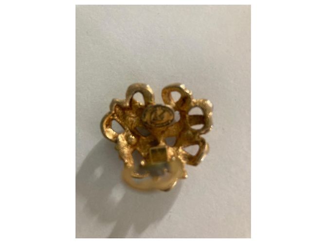 Orecchini Christian Lacroix a forma di cuore dorati D'oro - vista 4