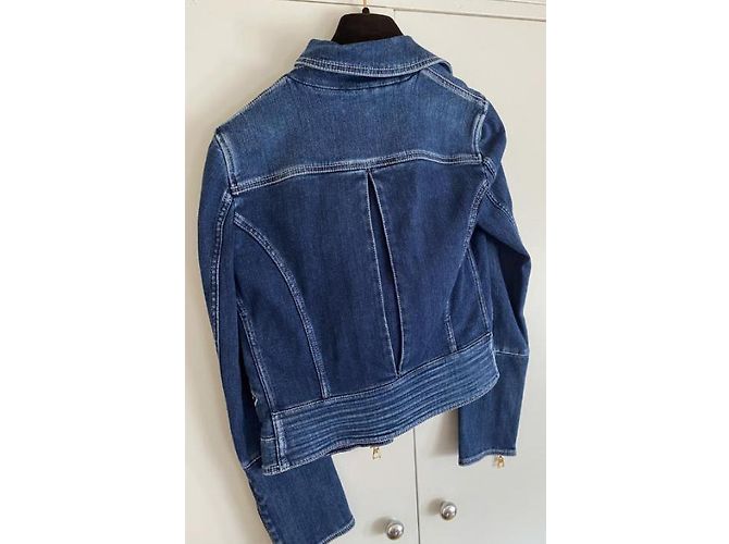 Giacca Perfecto Louis Vuitton in cotone blu - vista 2