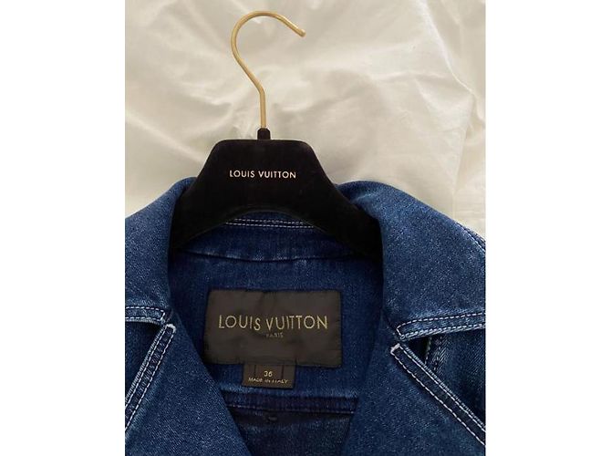 Giacca Perfecto Louis Vuitton in cotone blu - vista 3