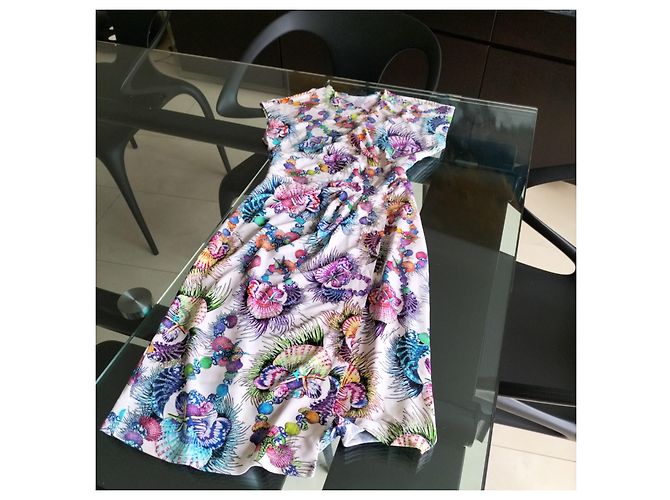Autre Marque Mehrfarbiges Kleid aus Polyester Mehrfarben - Ansicht 8