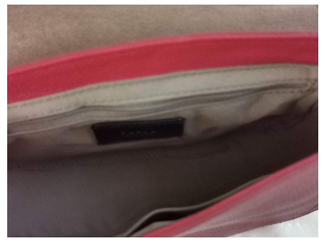 Borsa a tracolla Furla in pelle di vitello rosso bordeaux - vista 10