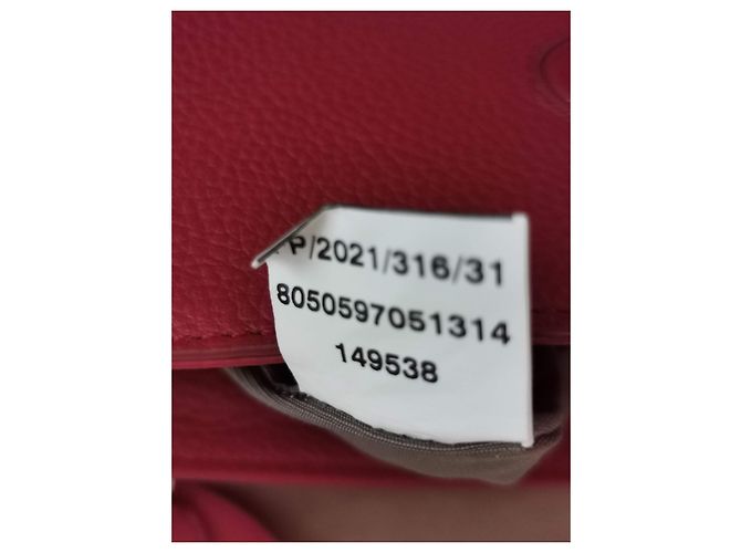 Borsa a tracolla Furla in pelle di vitello rosso bordeaux - vista 17