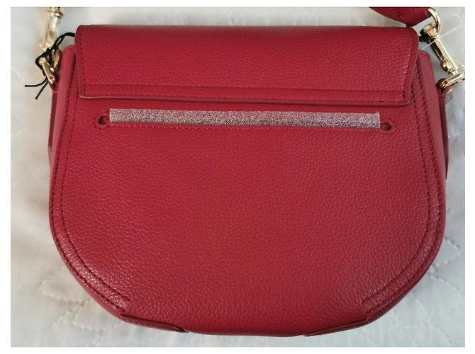 Borsa a tracolla Furla in pelle di vitello rosso bordeaux - vista 6