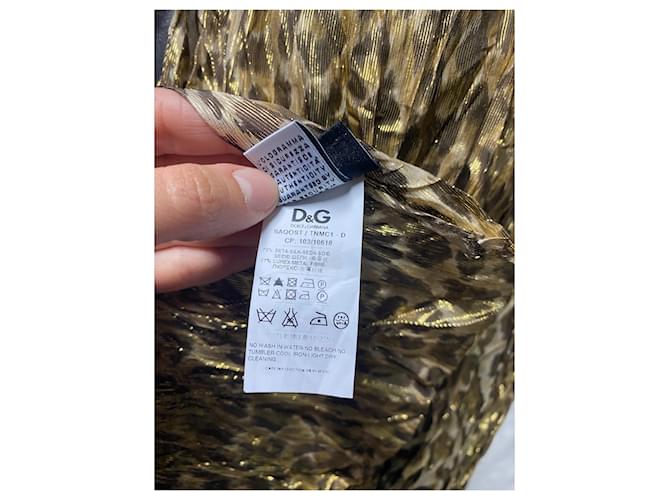Dolce & Gabbana Foulard dolce e gabbana Marrone Nero D'oro - vista 4