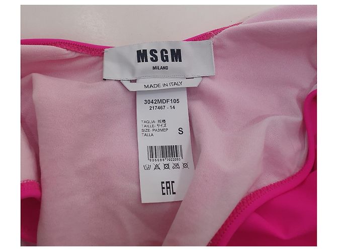 Msgm Badeanzug in Rosa mit Logo vorne Pink - Ansicht 4