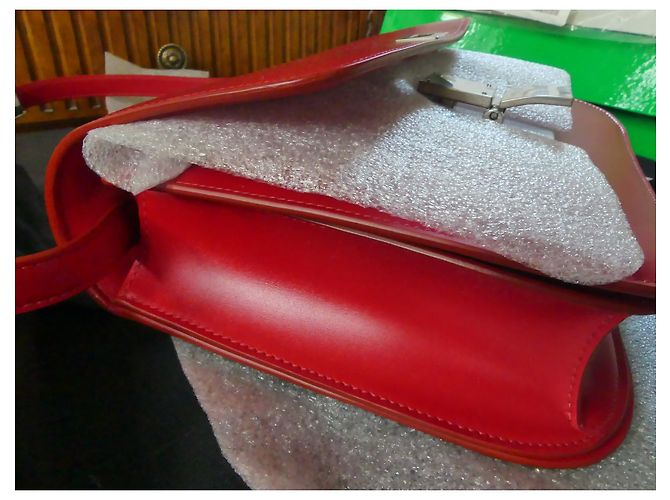 Borsa Céline Box Rossa in Pelle Media Rosso - vista 15