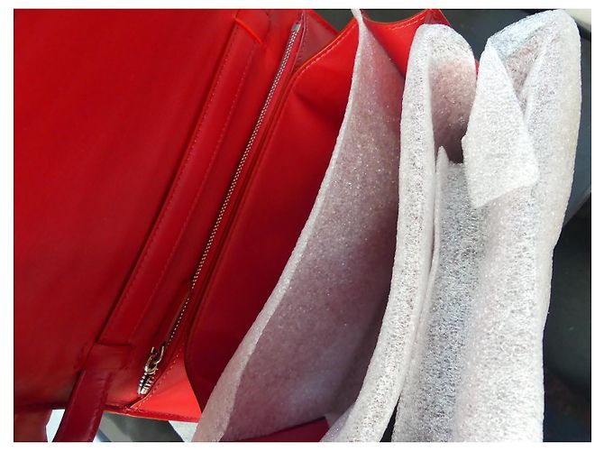 Borsa Céline Box Rossa in Pelle Media Rosso - vista 8