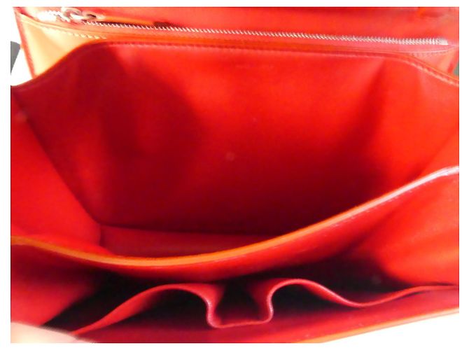 Borsa Céline Box Rossa in Pelle Media Rosso - vista 9
