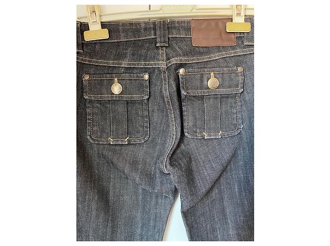 Vaqueros Slim Louis Vuitton Azul Marino Algodón - vista 2