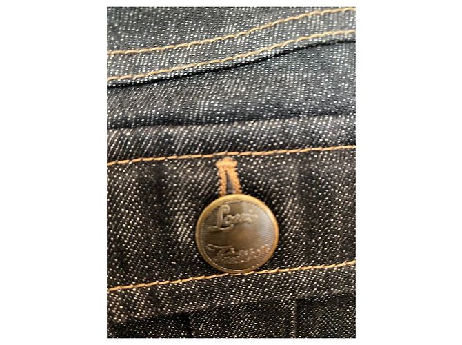 Vaqueros Slim Louis Vuitton Azul Marino Algodón - vista 3