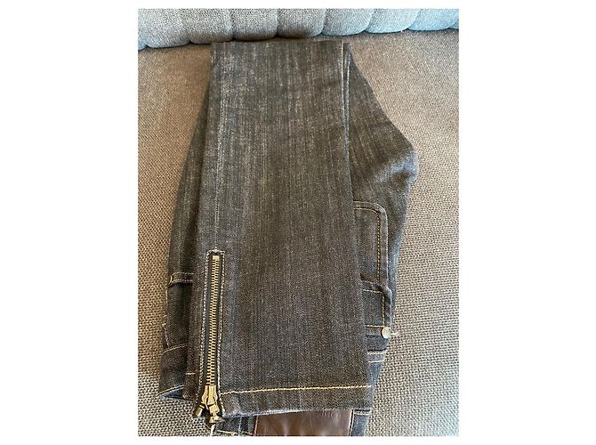 Vaqueros Slim Louis Vuitton Azul Marino Algodón - vista 4