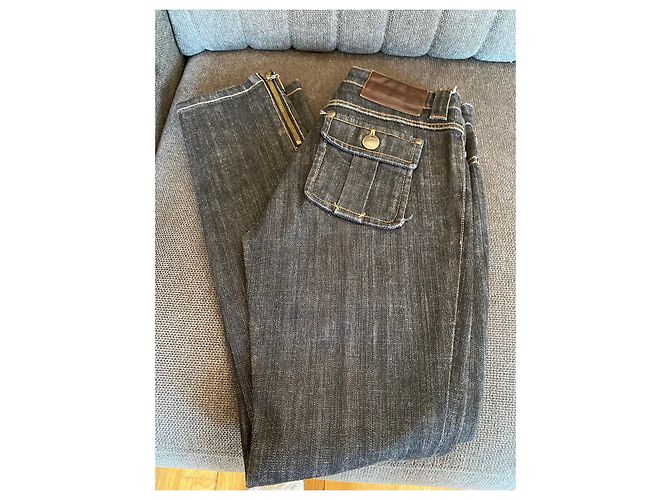 Vaqueros Slim Louis Vuitton Azul Marino Algodón - vista 5