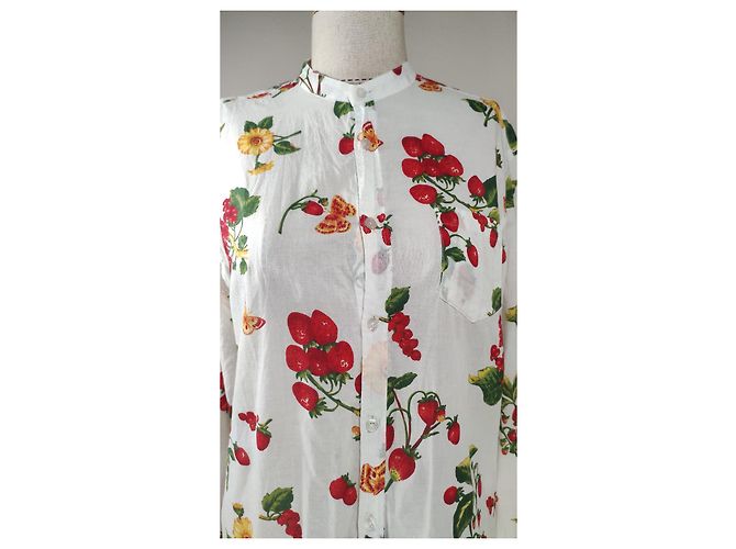 Camicia floreale in cotone Daniele Alessandrini Multicolore - vista 2