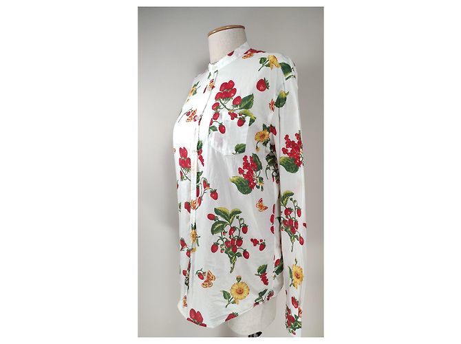 Camicia floreale in cotone Daniele Alessandrini Multicolore - vista 3