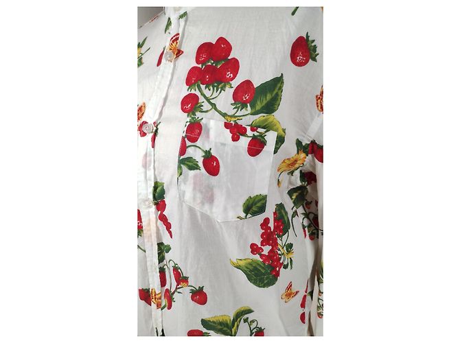 Camicia floreale in cotone Daniele Alessandrini Multicolore - vista 4