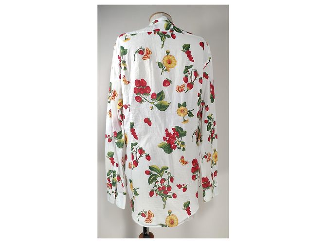 Camicia floreale in cotone Daniele Alessandrini Multicolore - vista 5