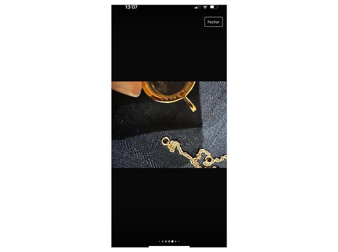 Collana Pandora Locker Dorata Argento Placcato Oro D'oro - vista 2