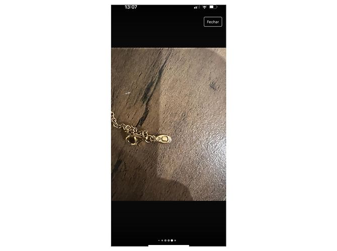 Collana Pandora Locker Dorata Argento Placcato Oro D'oro - vista 5