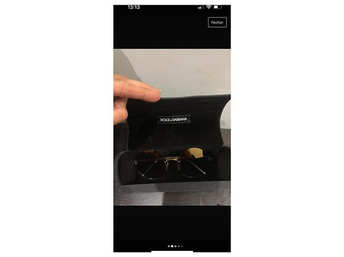Gafas de sol D&G doradas Dorado - vista 3