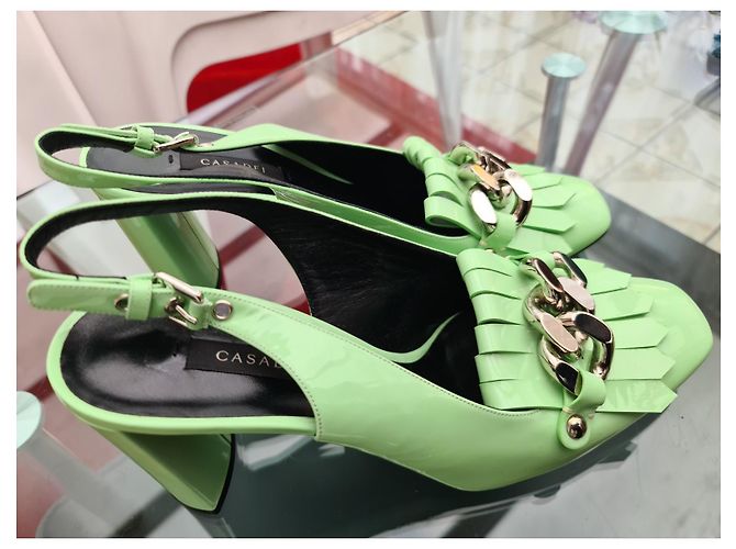 Casadei Csadei-Absätze im Farbton Tiffany Mint Sorbet – Größe 41 Hellgrün - Ansicht 10