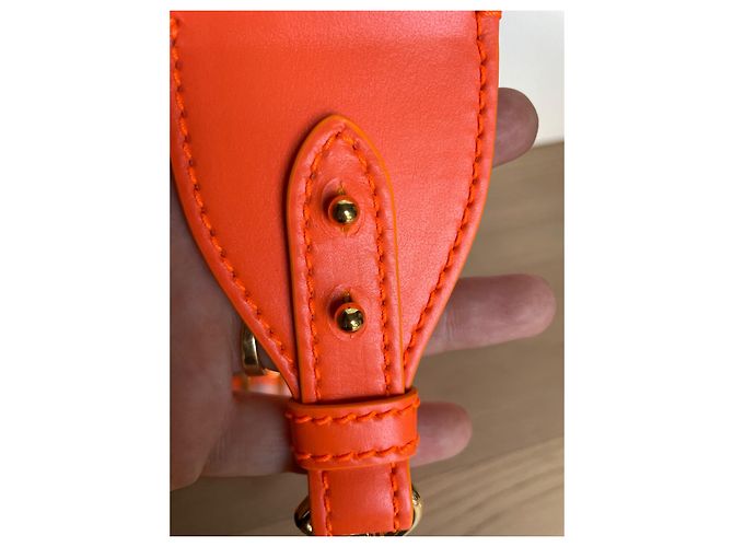 Borsa Christian Dior Dior Wicker 30 Montaigne Arancione Pelle - vista 12