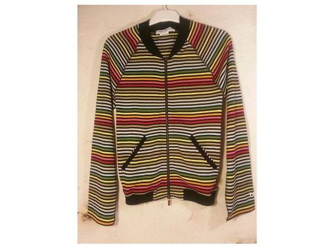 Sonia Rykiel Mehrfarbig gestreifte Baumwolljacke - Ansicht 5
