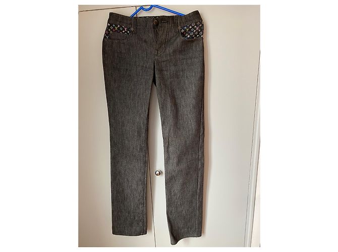 Pantalones Louis Vuitton Grises de Algodón - vista 2