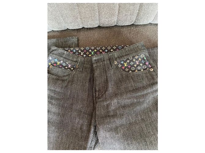 Pantalones Louis Vuitton Grises de Algodón - vista 6