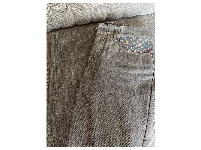 Pantalones Louis Vuitton Grises de Algodón - vista 7