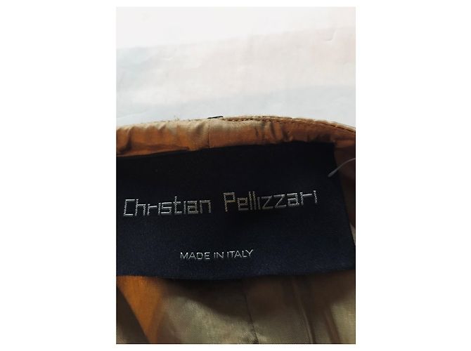 Autre Marque Abito Christian Pellizzari in misto seta Marrone Beige - vista 6