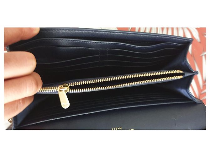 Borsa a mano Christian Dior Montaigne 30 Blu Notte Pelle Blu navy - vista 4