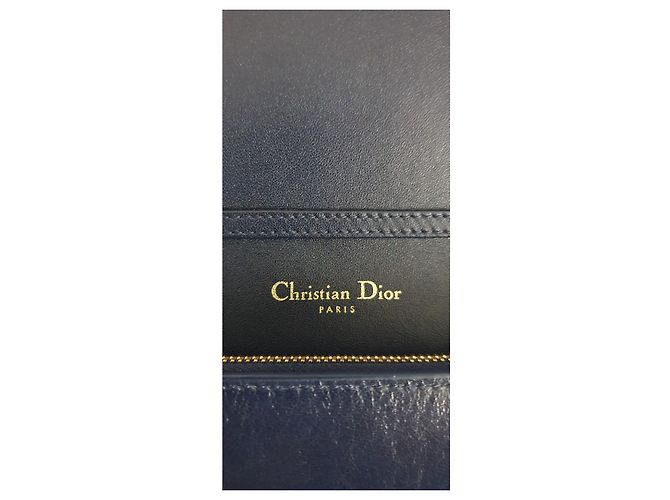 Borsa a mano Christian Dior Montaigne 30 Blu Notte Pelle Blu navy - vista 6